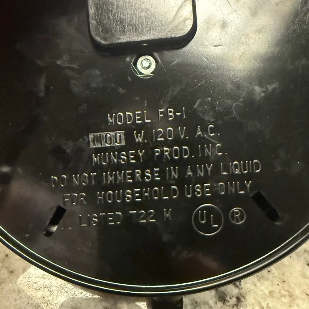 Vintage 1986 Hot plate extra burner by Munsey works great.